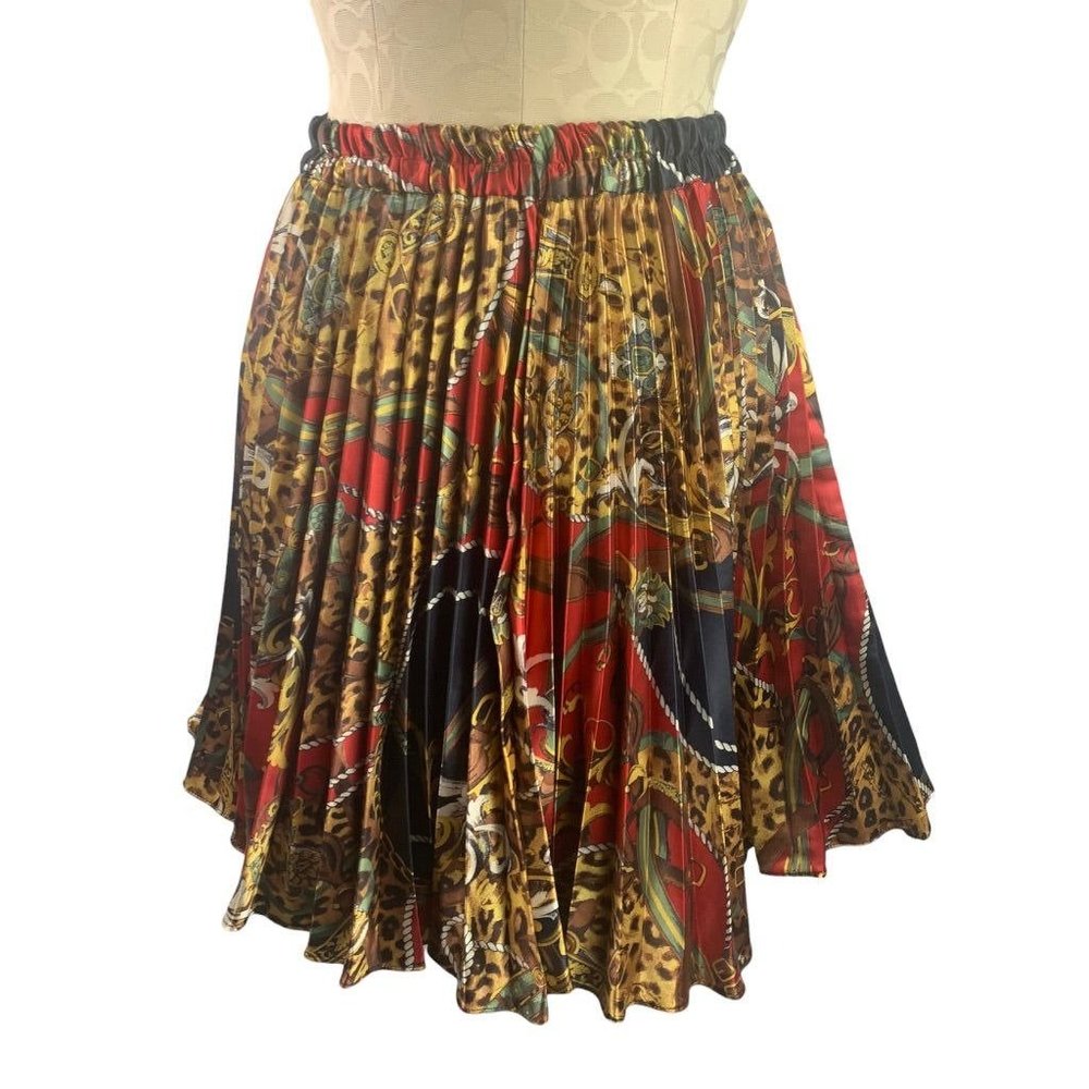 12 Years David Charles‎ England Girls Pleated Satin Skirt Lined